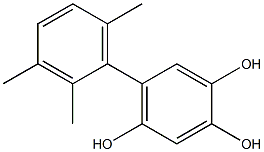 5-(2,3,6-Trimethylphenyl)benzene-1,2,4-triol Structure