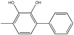 3-Phenyl-6-methylbenzene-1,2-diol 구조식 이미지