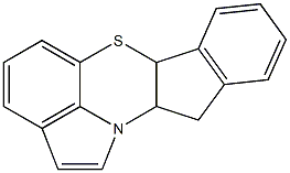 11,11a-Dihydro-11b-aza-6-thia-6aH-indeno[1,7-ab]fluorene 구조식 이미지