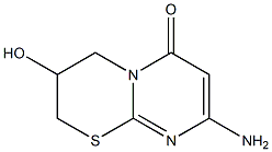 8-Amino-3,4-dihydro-3-hydroxy-2H,6H-pyrimido[2,1-b][1,3]thiazin-6-one 구조식 이미지