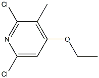 2,6-Dichloro-3-methyl-4-ethoxypyridine 구조식 이미지