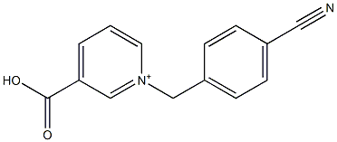 1-(4-Cyanobenzyl)-3-carboxypyridinium 구조식 이미지