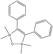 2,2,5,5-Tetramethyl-3,4-diphenyl-1-oxa-2,5-disilacyclopenta-3-ene Structure