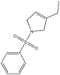 1-(Phenylsulfonyl)-3-ethyl-3-pyrroline 구조식 이미지