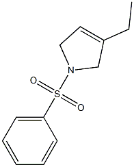 1-(Phenylsulfonyl)-3-ethyl-3-pyrroline Structure