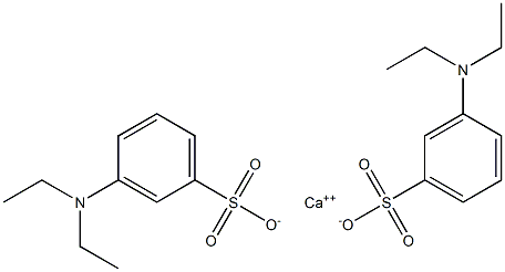 Bis(m-diethylaminobenzenesulfonic acid)calcium salt Structure
