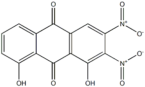 1,8-Dihydroxy-6,7-dinitroanthraquinone 구조식 이미지