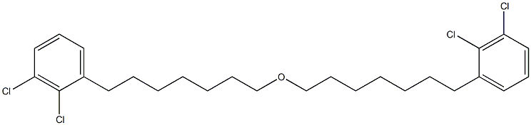 2,3-Dichlorophenylheptyl ether Structure