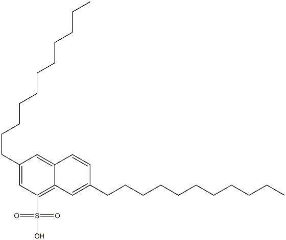 3,7-Diundecyl-1-naphthalenesulfonic acid 구조식 이미지