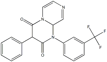1-[3-(Trifluoromethyl)phenyl]-3-phenyl-1,9a-dihydro-2H-pyrazino[1,2-a]pyrimidine-2,4(3H)-dione Structure