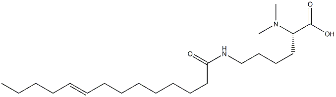 N6-(9-Tetradecenoyl)-N2,N2-dimethyllysine Structure