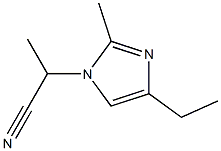 1-(1-Cyanoethyl)-4-ethyl-2-methyl-1H-imidazole 구조식 이미지