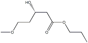 (S)-3-Hydroxy-5-methoxypentanoic acid propyl ester 구조식 이미지