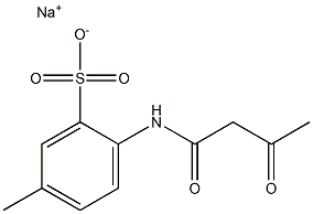 2-(Acetoacetylamino)-5-methylbenzenesulfonic acid sodium salt 구조식 이미지