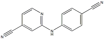 2-(4-Cyanophenylamino)pyridine-4-carbonitrile 구조식 이미지