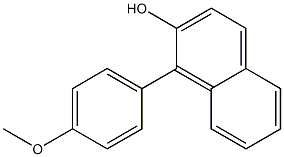 1-(4-Methoxyphenyl)naphthalen-2-ol 구조식 이미지