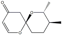 (6R,8R,9S)-8,9-Dimethyl-1,7-dioxaspiro[5.5]undec-2-en-4-one 구조식 이미지