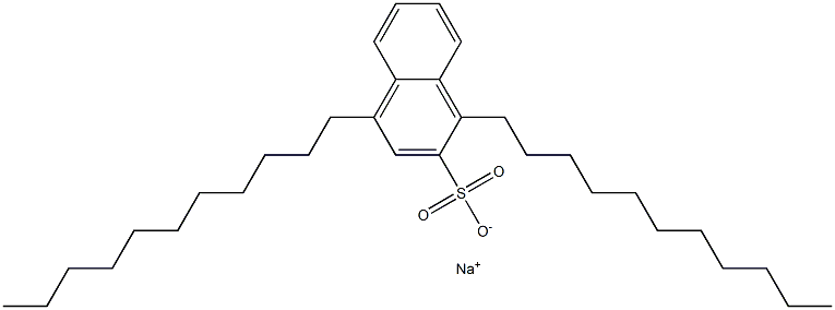 1,4-Diundecyl-2-naphthalenesulfonic acid sodium salt 구조식 이미지