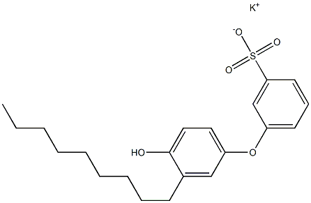 4'-Hydroxy-3'-nonyl[oxybisbenzene]-3-sulfonic acid potassium salt Structure