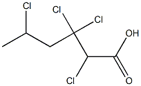 2,3,3,5-Tetrachlorohexanoic acid Structure