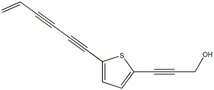 3-[5-(1,3-Hexadiyn-5-enyl)-2-thienyl]-2-propyn-1-ol Structure