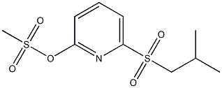 Methanesulfonic acid 6-(2-methylpropylsulfonyl)-2-pyridinyl ester Structure