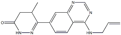 4,5-Dihydro-5-methyl-6-(4-allylaminoquinazolin-7-yl)pyridazin-3(2H)-one Structure