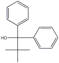 1,1-Diphenyl-2,2-dimethyl-1-propanol 구조식 이미지