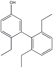 4-Ethyl-3-(2,6-diethylphenyl)phenol Structure