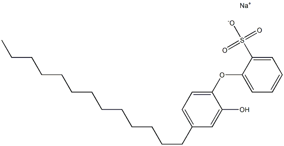 2'-Hydroxy-4'-tridecyl[oxybisbenzene]-2-sulfonic acid sodium salt Structure