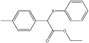 2-(Phenylthio)-2-(4-methylphenyl)acetic acid ethyl ester 구조식 이미지