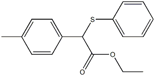 2-(Phenylthio)-2-(4-methylphenyl)acetic acid ethyl ester Structure