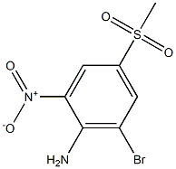 6-Bromo-4-(methylsulfonyl)-2-nitroaniline Structure