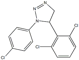 1-(4-Chlorophenyl)-5-(2,6-dichlorophenyl)-4,5-dihydro-1H-1,2,3-triazole Structure