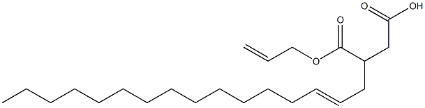 3-(2-Hexadecenyl)succinic acid 1-hydrogen 4-allyl ester 구조식 이미지