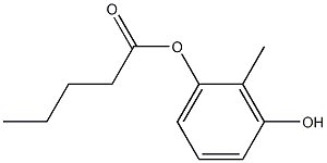 Valeric acid 3-hydroxy-2-methylphenyl ester 구조식 이미지
