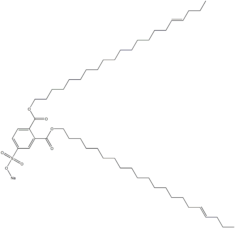 4-(Sodiosulfo)phthalic acid di(17-henicosenyl) ester Structure