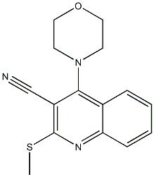 4-Morpholino-2-(methylthio)quinoline-3-carbonitrile 구조식 이미지