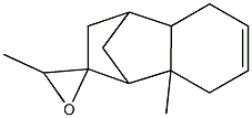 3,4,4a,5,8,8a-Hexahydro-3',8a-dimethylspiro[1,4-methanonaphthalene-2(1H),2'-oxirane] 구조식 이미지