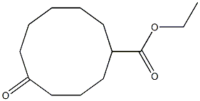 5-Oxocyclodecanecarboxylic acid ethyl ester 구조식 이미지