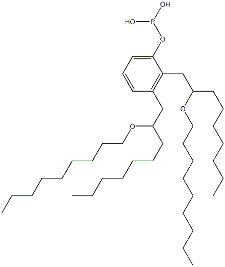 Phosphorous acid bis[2-(nonyloxy)nonyl]phenyl ester 구조식 이미지