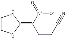 2-(3-Cyano-1-nitropropylidene)imidazolidine Structure