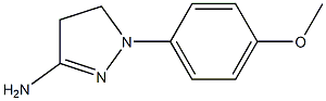 3-Amino-1-(4-methoxyphenyl)-2-pyrazoline 구조식 이미지