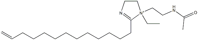 1-[2-(Acetylamino)ethyl]-1-ethyl-2-(12-tridecenyl)-2-imidazoline-1-ium Structure