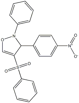 2-Phenyl-3-(4-nitrophenyl)-4-(phenylsulfonyl)-4-isoxazoline 구조식 이미지