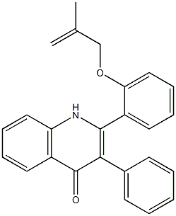 2-[2-(2-Methyl-2-propenyloxy)phenyl]-3-phenylquinolin-4(1H)-one Structure