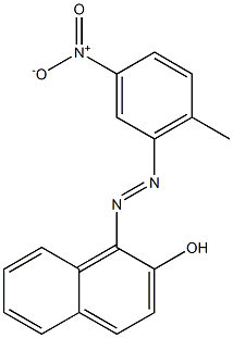 1-(6-Methyl-3-nitrophenylazo)-2-naphthol Structure