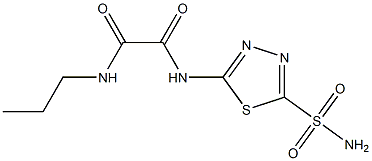 N-Propyl-N'-(5-sulfamoyl-1,3,4-thiadiazol-2-yl)oxamide Structure