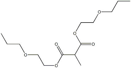 Methylmalonic acid bis(2-propoxyethyl) ester Structure