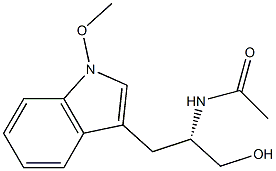 3-[(S)-2-(Acetylamino)-3-hydroxypropyl]-1-methoxy-1H-indole Structure